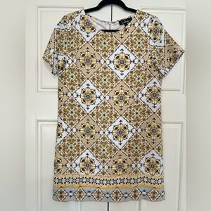 Lulu's Yellow Floral Patterned Shift Dress